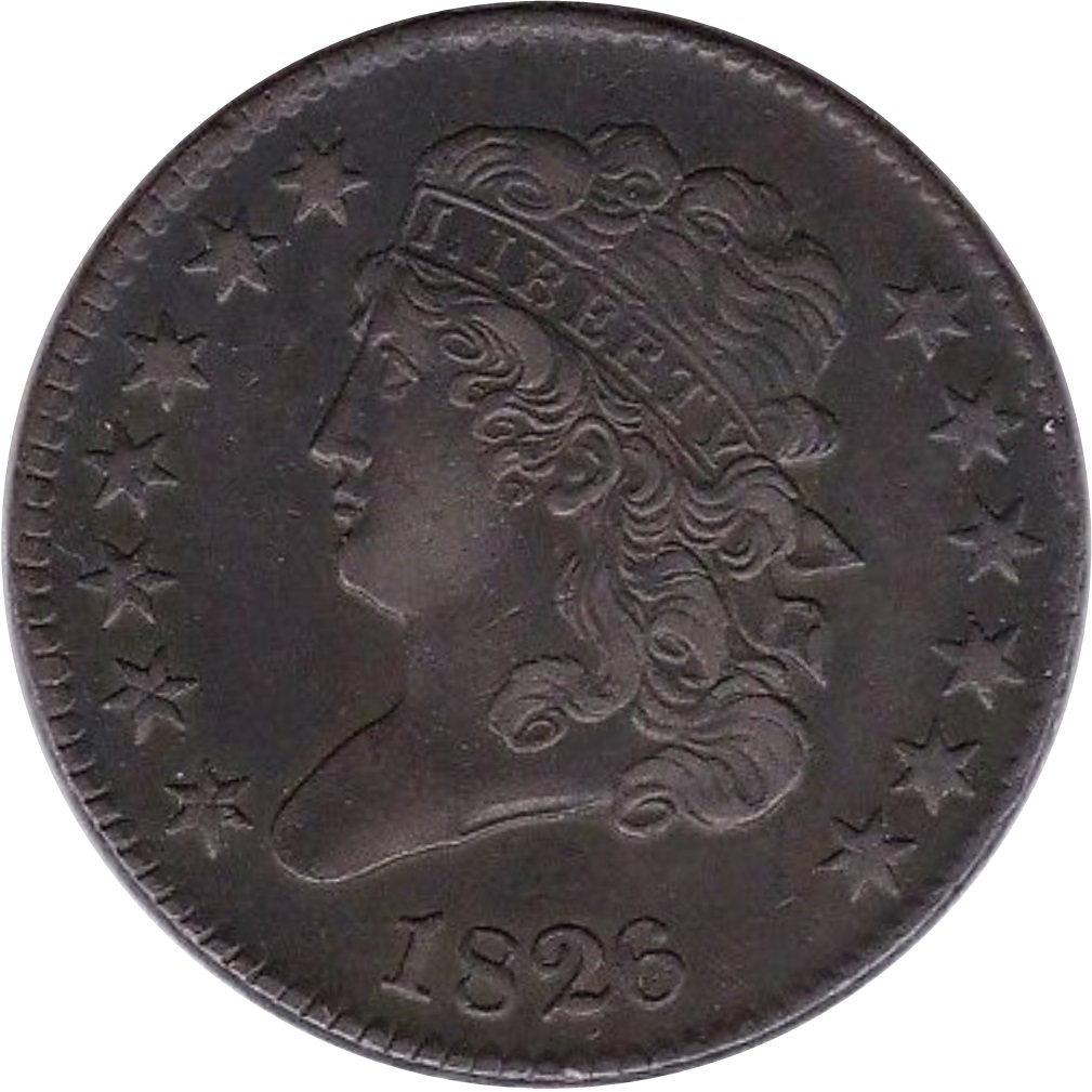 1826-Classic-Half-Cent---Cohen-1